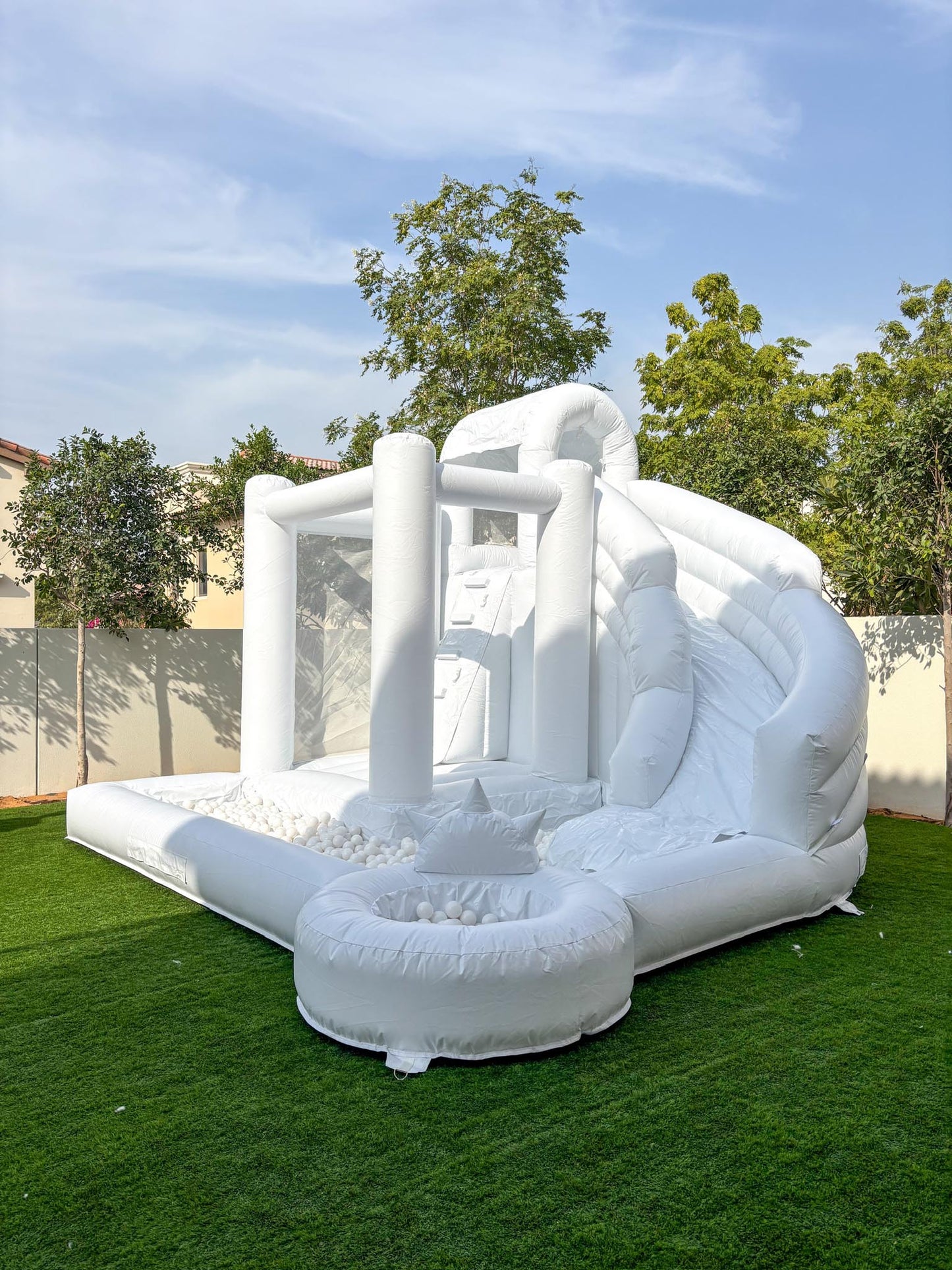 Bouncy Slide Castle with Ball Pit 5m