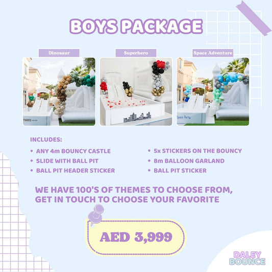 Boys Bouncy Castle Special Package