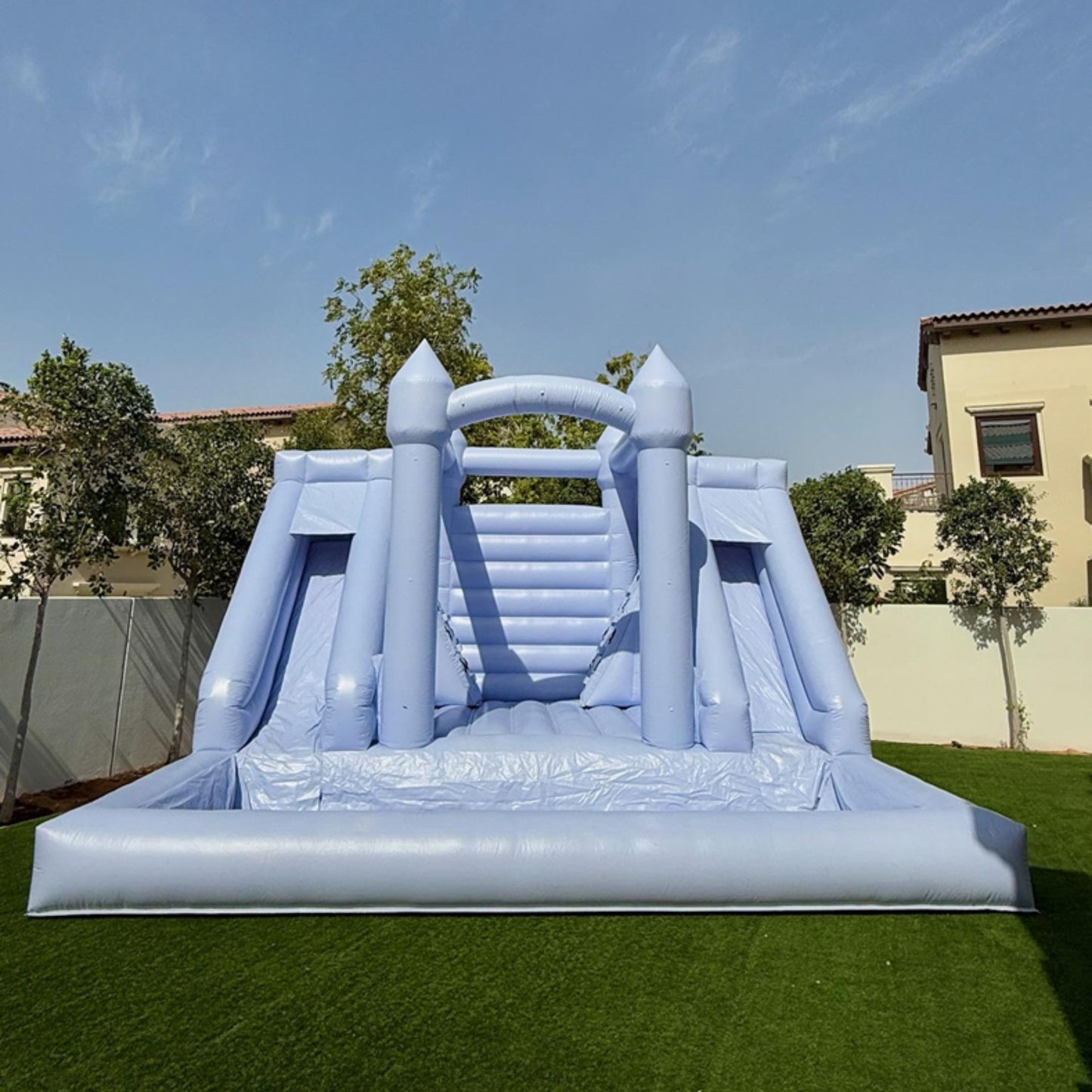 Bouncy Double Slide with Ball Pit 6m