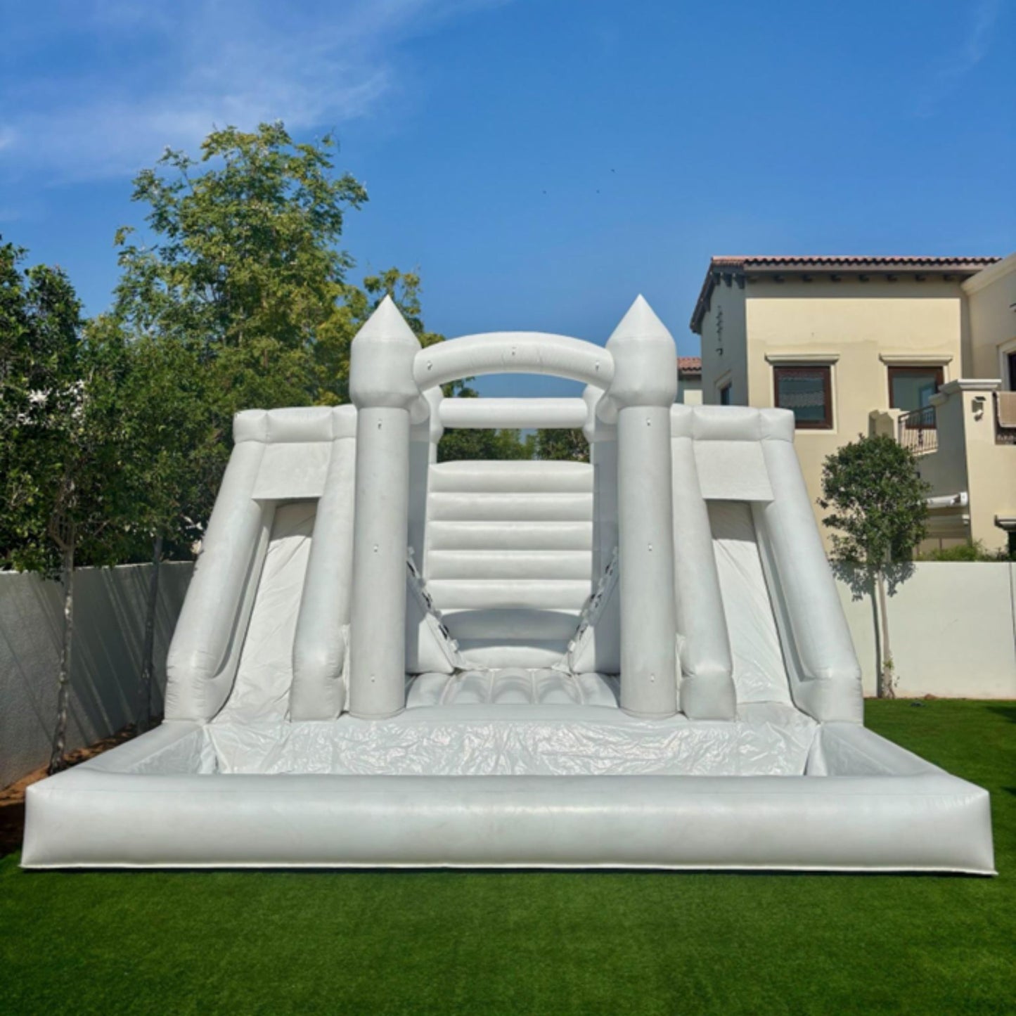 Bouncy Double Slide with Ball Pit 6m