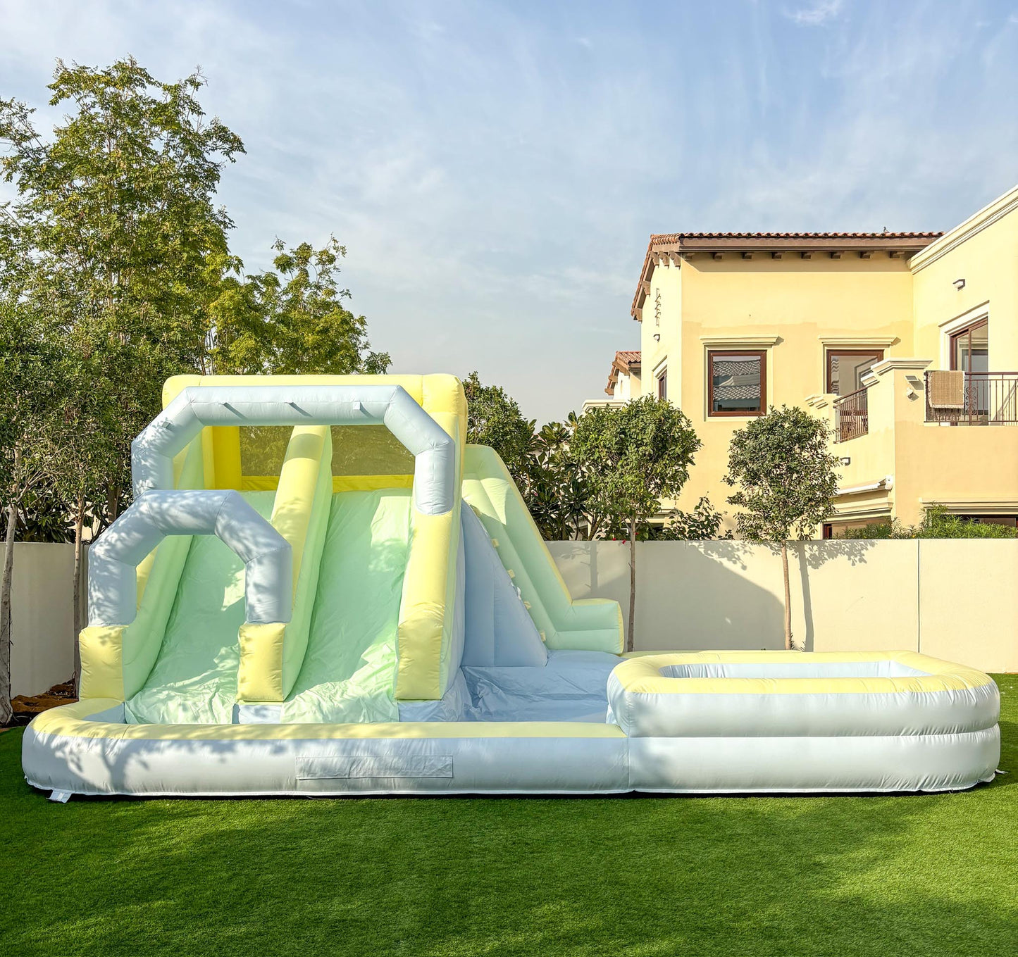 Splash Park Double Slide with Ball Pit 7m