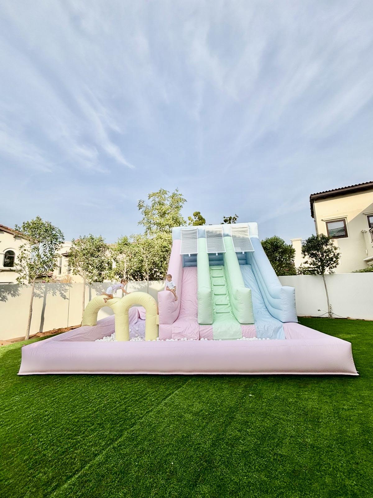 Triple Slide with Ball Pit 6m