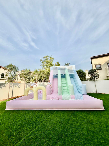 Triple Slide with Ball Pit 6m